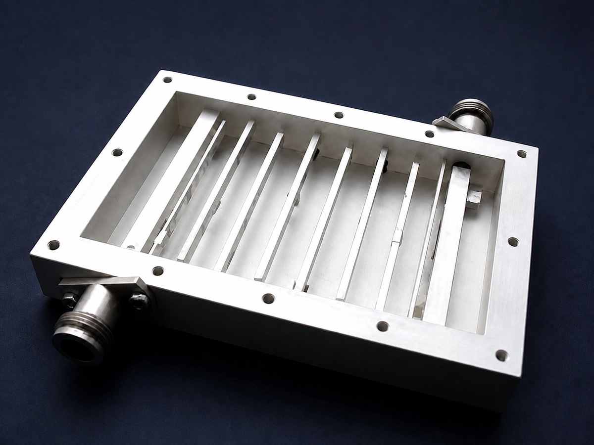 Waveguide band-pass microwave filter